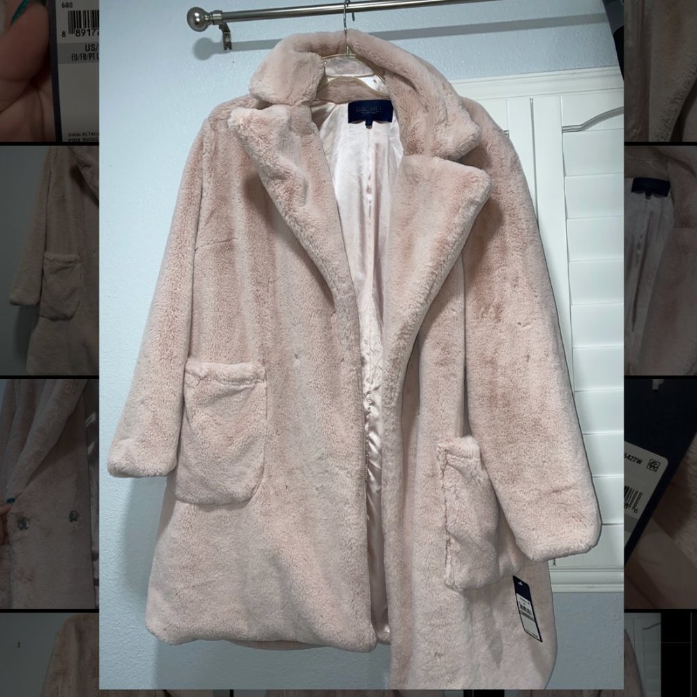 Macy's Rachel Roy Plus Size Fur Coat